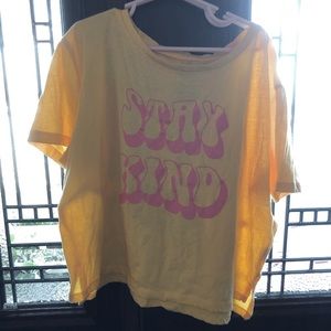 Yellow “stay kind” shirt from $5 and below!